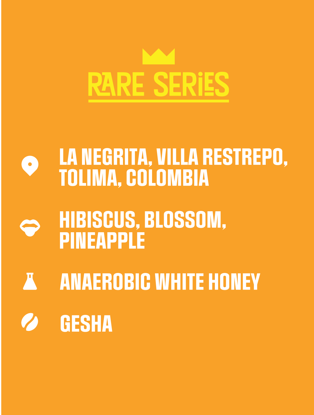 Rare Series &lt;br/&gt;Colombia, La Negrita, White Honey Gesha